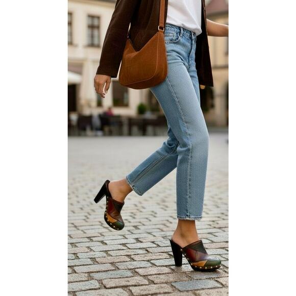 Y2K Coach Q242 Emilia Patchwork Leather Mule Size 6.5M - Picture 14 of 14